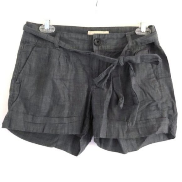 Banana Republic Shorts 2 Martin Fit Chambray Tie Summer Vacation Trip Belt Tie - Picture 3 of 9